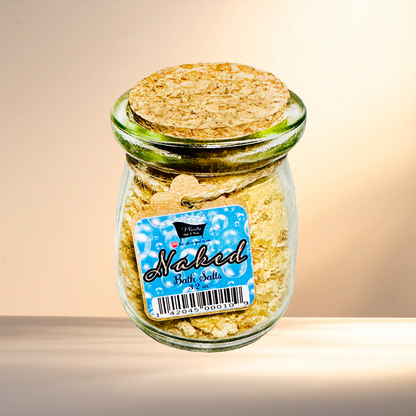 Naked Natural Bath Salts with Kaolin Clay Avocado Oil & Sea Salt Bath Soak | 3.5 oz