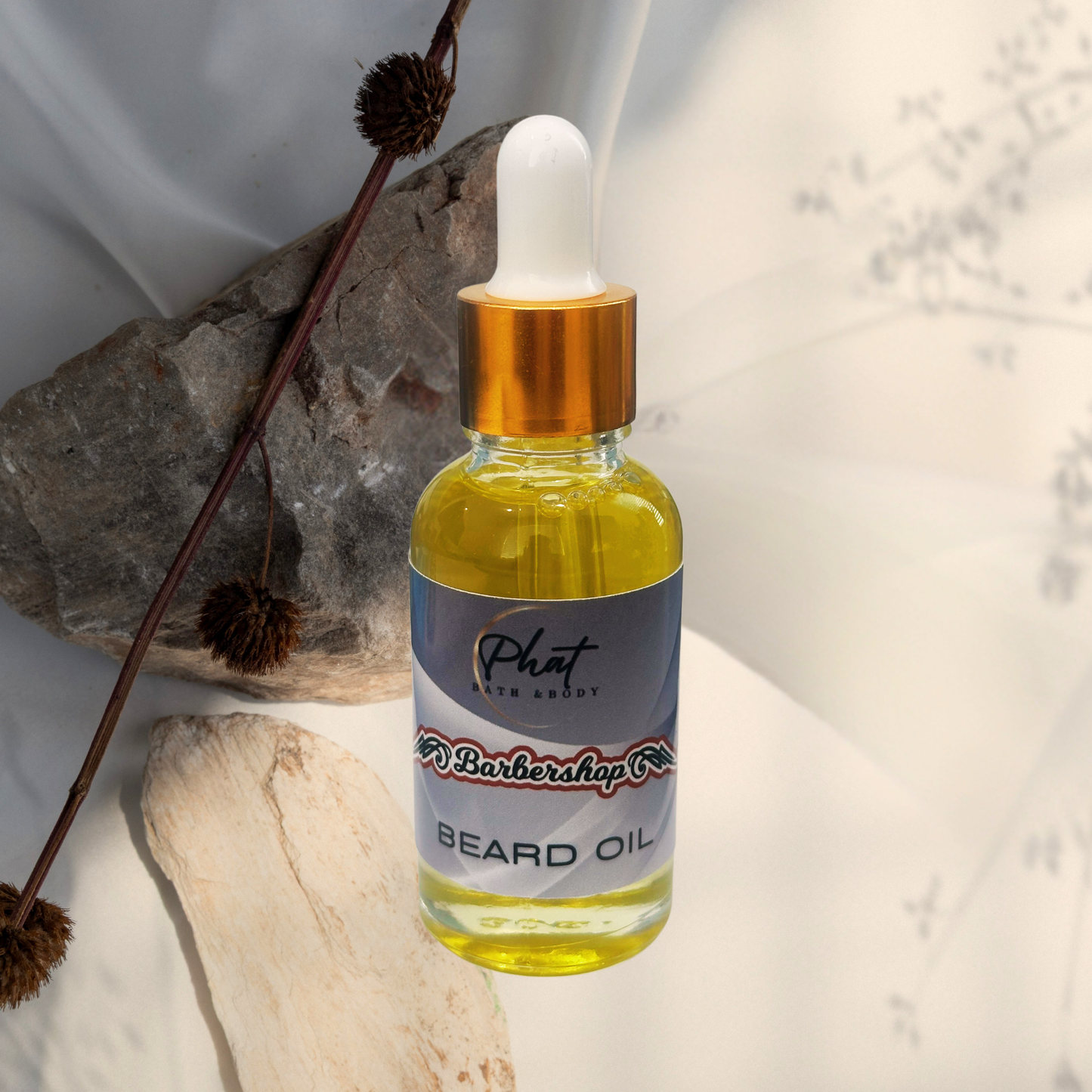 Barbershop Natural Beard Oil with Rosehip & Carrot Seed Oil | 1 oz