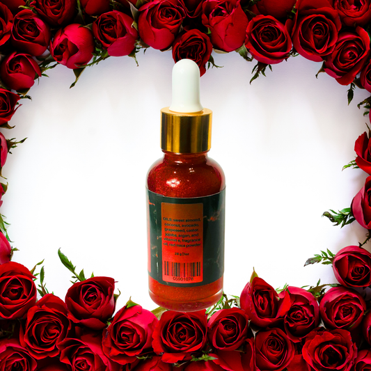 TEMPTED | After Dark Red Shimmer Body Oil | 1 oz