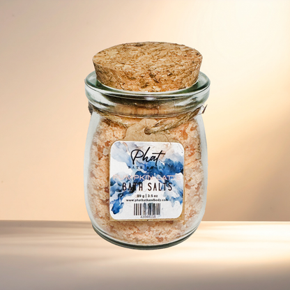 Pumpkin Latte Natural Bath Salts with Kaolin Avocado & Sea Salt Bath Soak | 3.5 oz