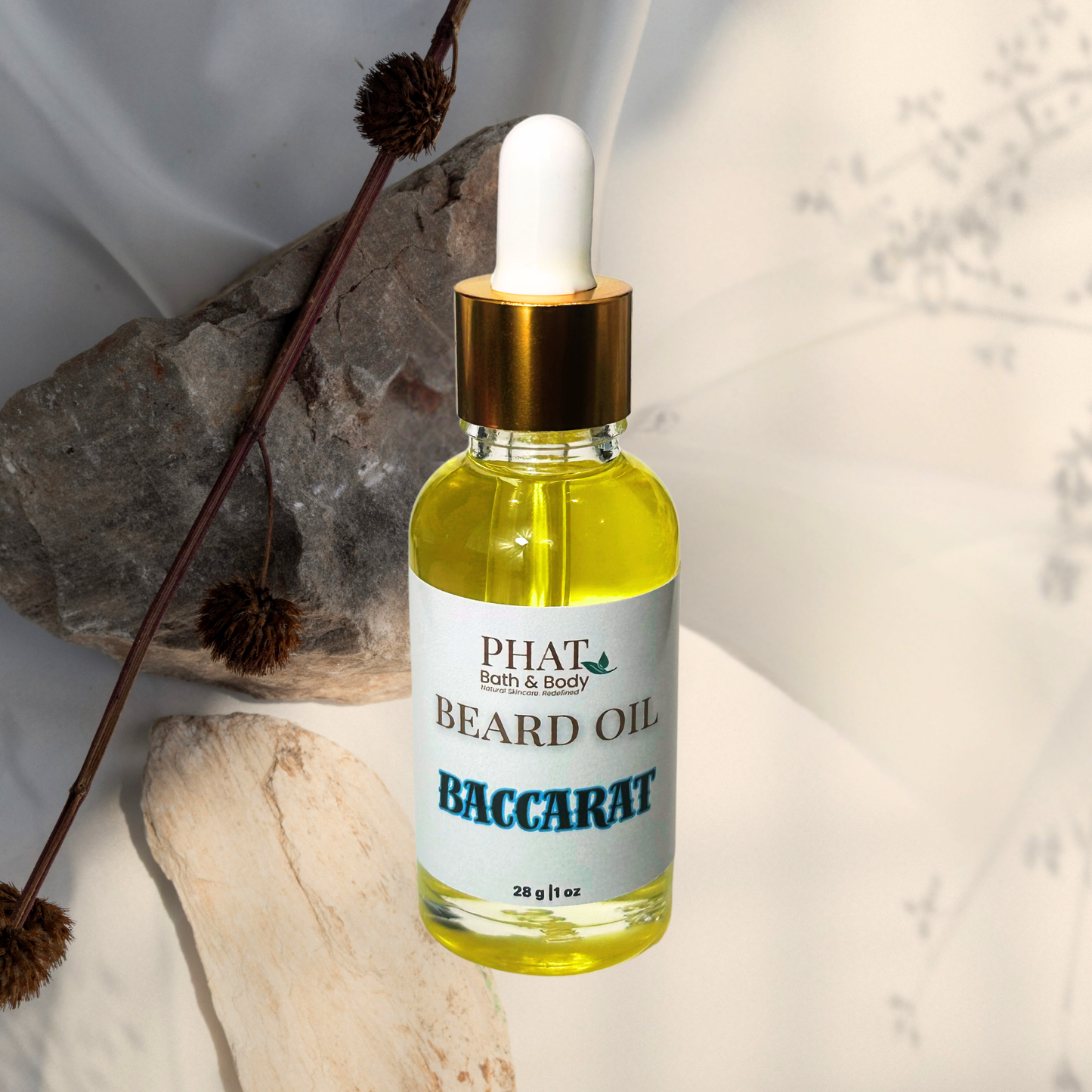 Baccarat Natural Beard Oil with Rosehip & Carrot Seed Oil Baccarat Rouge 540 Type | 1 oz