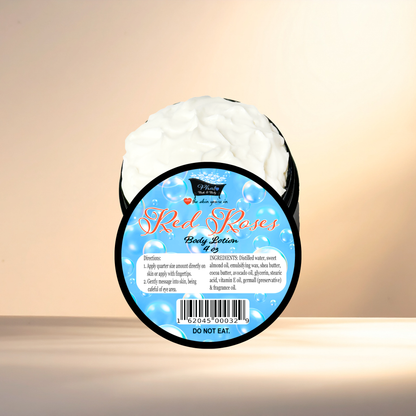 Red Roses Organic Moisturizing Body Lotion with Shea & Cocoa Butter | 5 oz