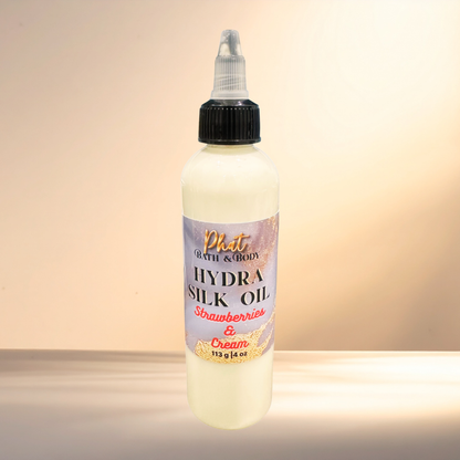 Strawberries & Cream | Hydra Silk Hair Oil | Hydrate | Smooth | Restore | 4 oz