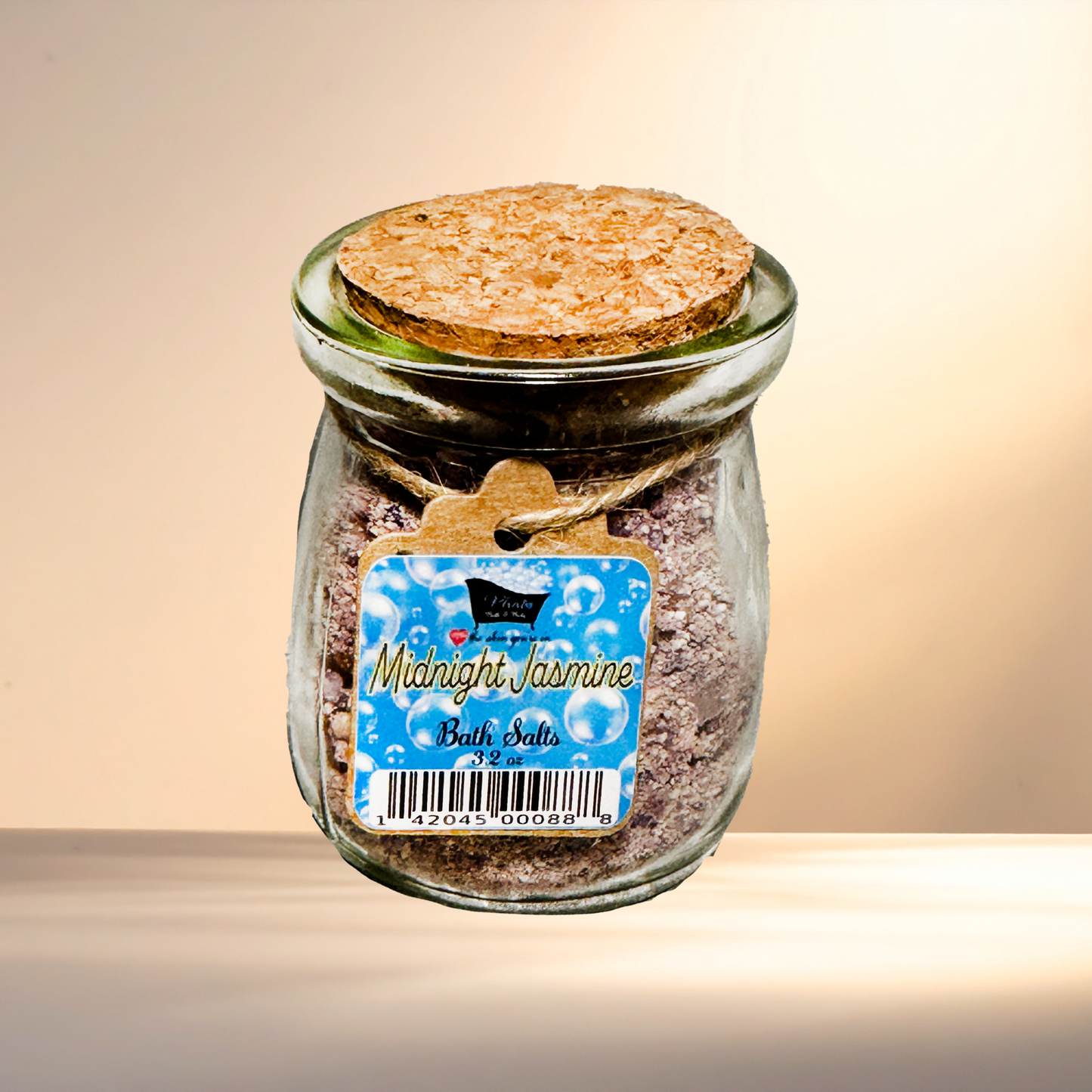 Midnight Jasmine Natural Bath Salts with Kaolin Avocado & Sea Salt Bath Soak | 3.5 oz