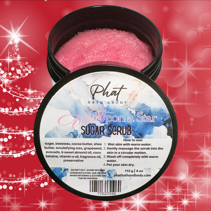 Wish Upon a Star Whipped Shea Sugar Scrub Cocoa Butter 4 oz