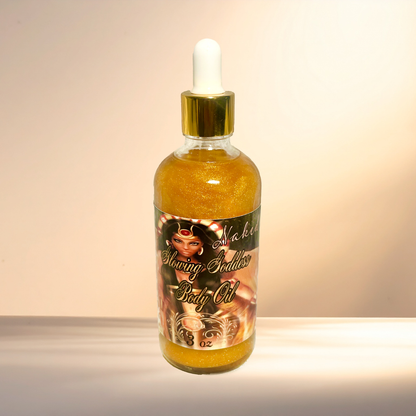 Naked Glowing Goddess Natural Shimmer Body Oil Golden Glow | 3.2 oz