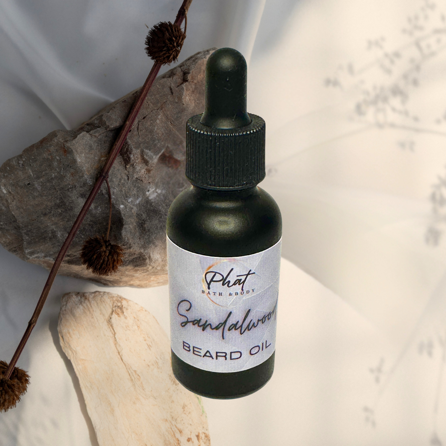 Sandalwood Natural Beard Oil with Rosehip Essential & Carrot Seed Oil | 1 oz