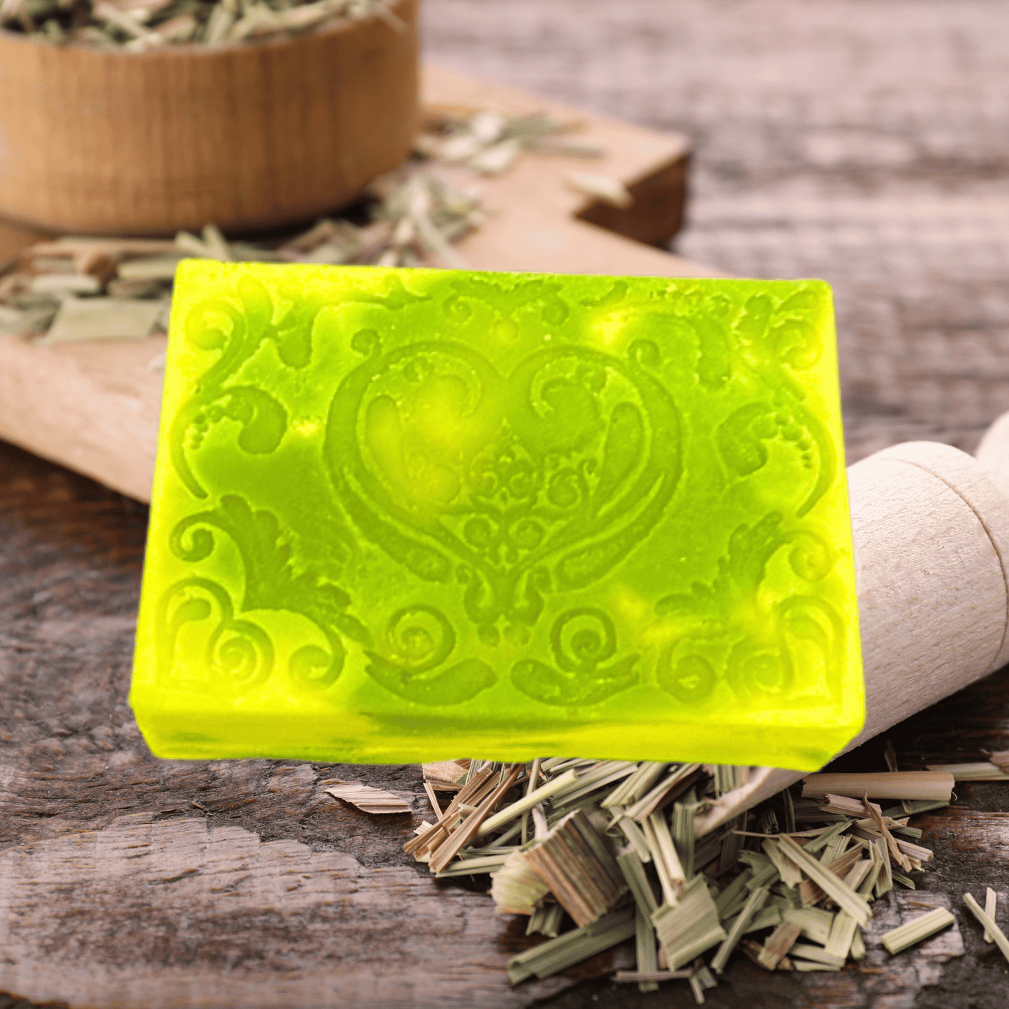 Lemongrass Handmade Natural Bar Soap Coconut Olive Oil Bar Soap