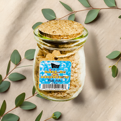 Milk & Honey Natural Bath Salts with Kaolin Avocado & Sea Salt Bath Soak | 3.5 oz