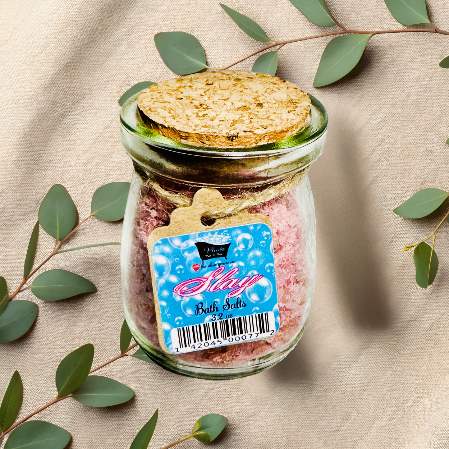 Slay Natural Bath Salts with Kaolin Avocado & Sea Salt Bath Soak Bite Me Type | 3.5 oz