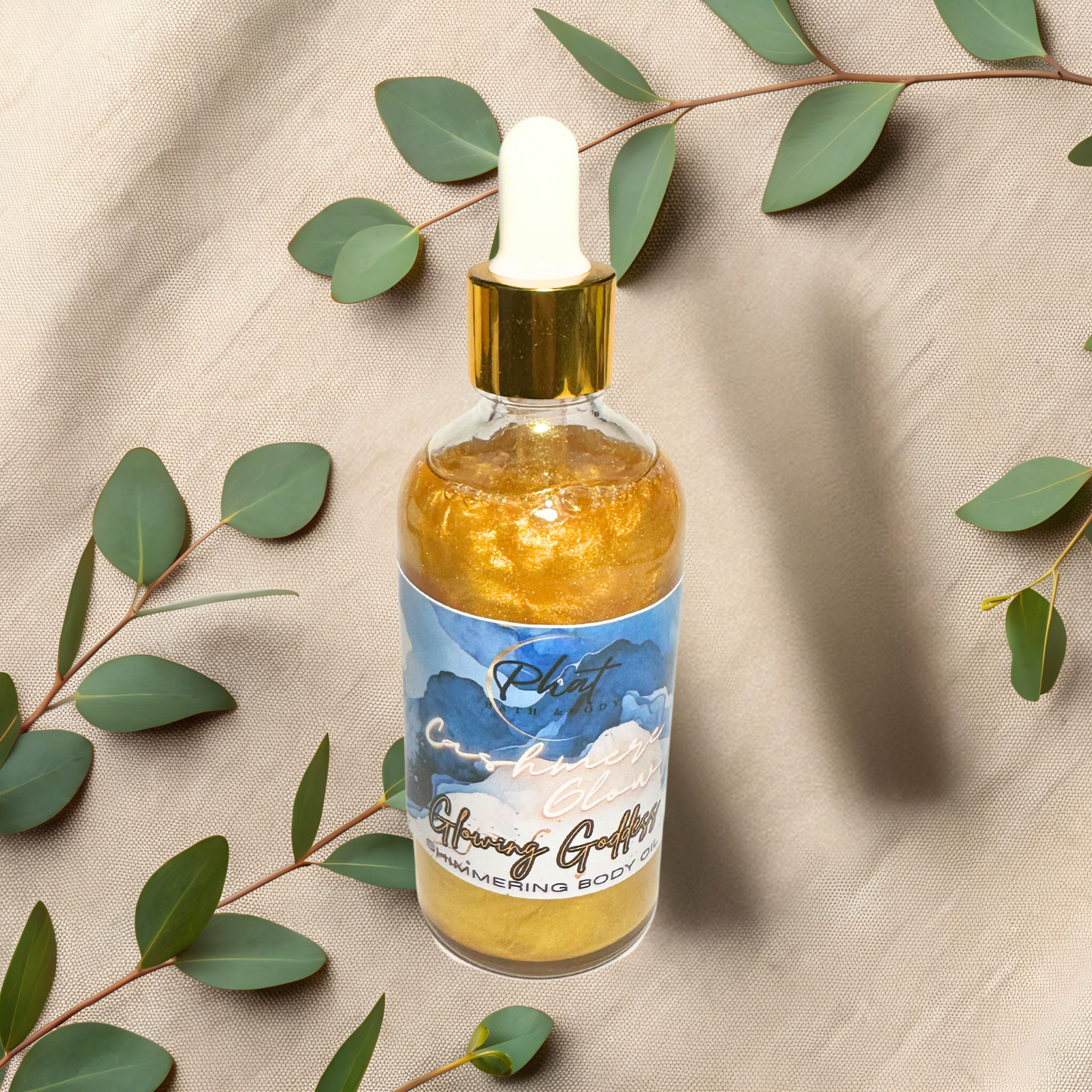 Cashmere Glow Glowing Goddess Natural Shimmer Body Oil Golden Glow | 3.2 oz