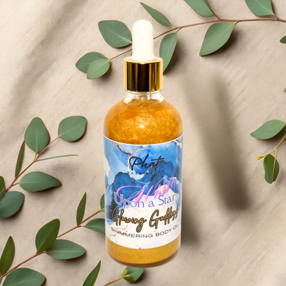 Wish Upon a Star Glowing Goddess Natural Shimmer Body Oil Thousand Wishes Type Golden Glow | 3.2 oz