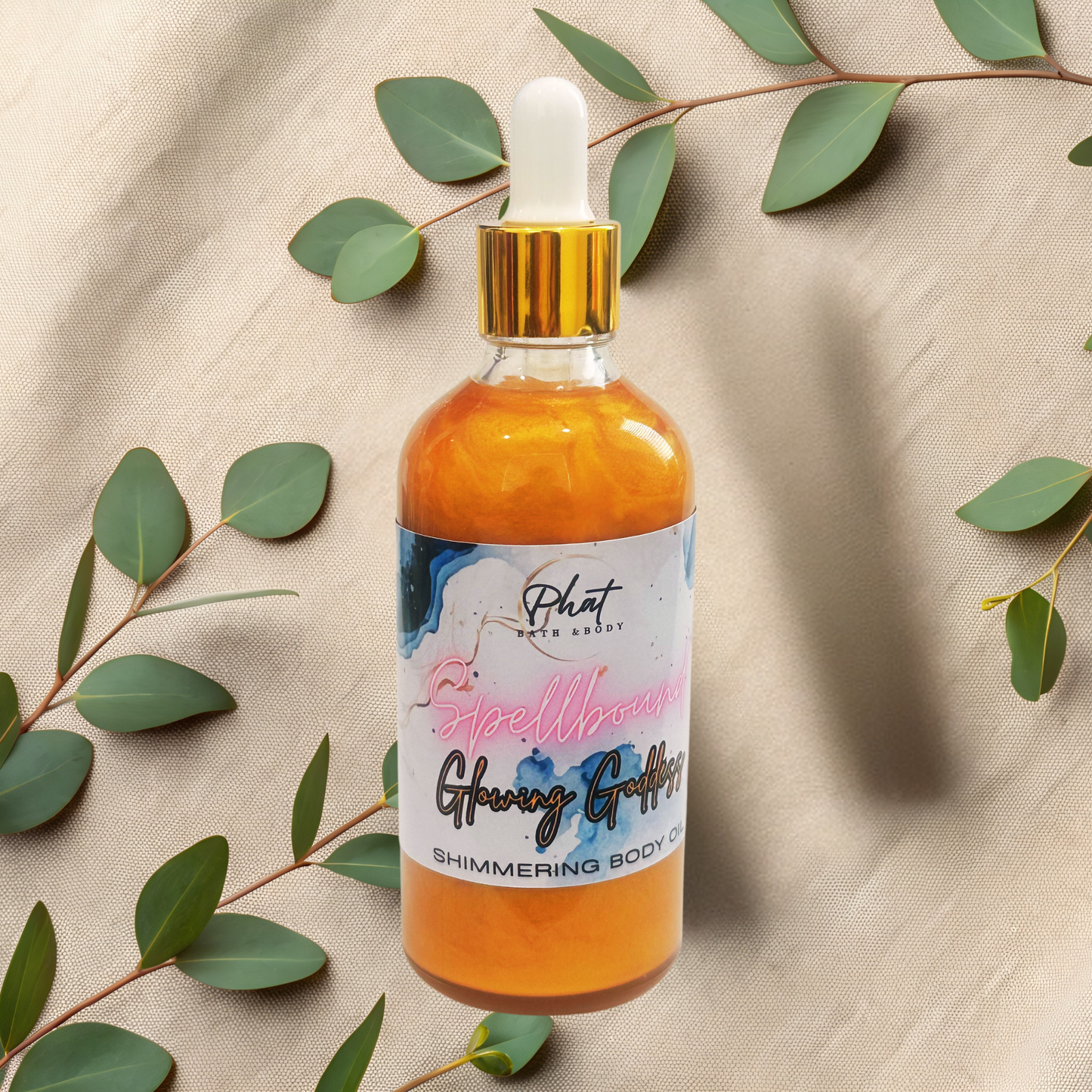 Spellbound Glowing Goddess Natural Shimmer Body Oil Golden Glow Love Spell Type | 3.2 oz