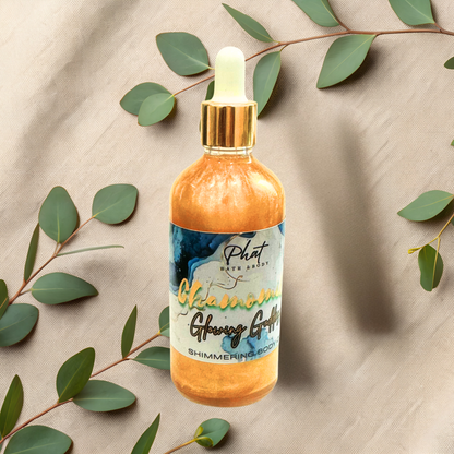 Chamomile Glowing Goddess Natural Shimmer Body Oil Golden Glow | 3.2 oz