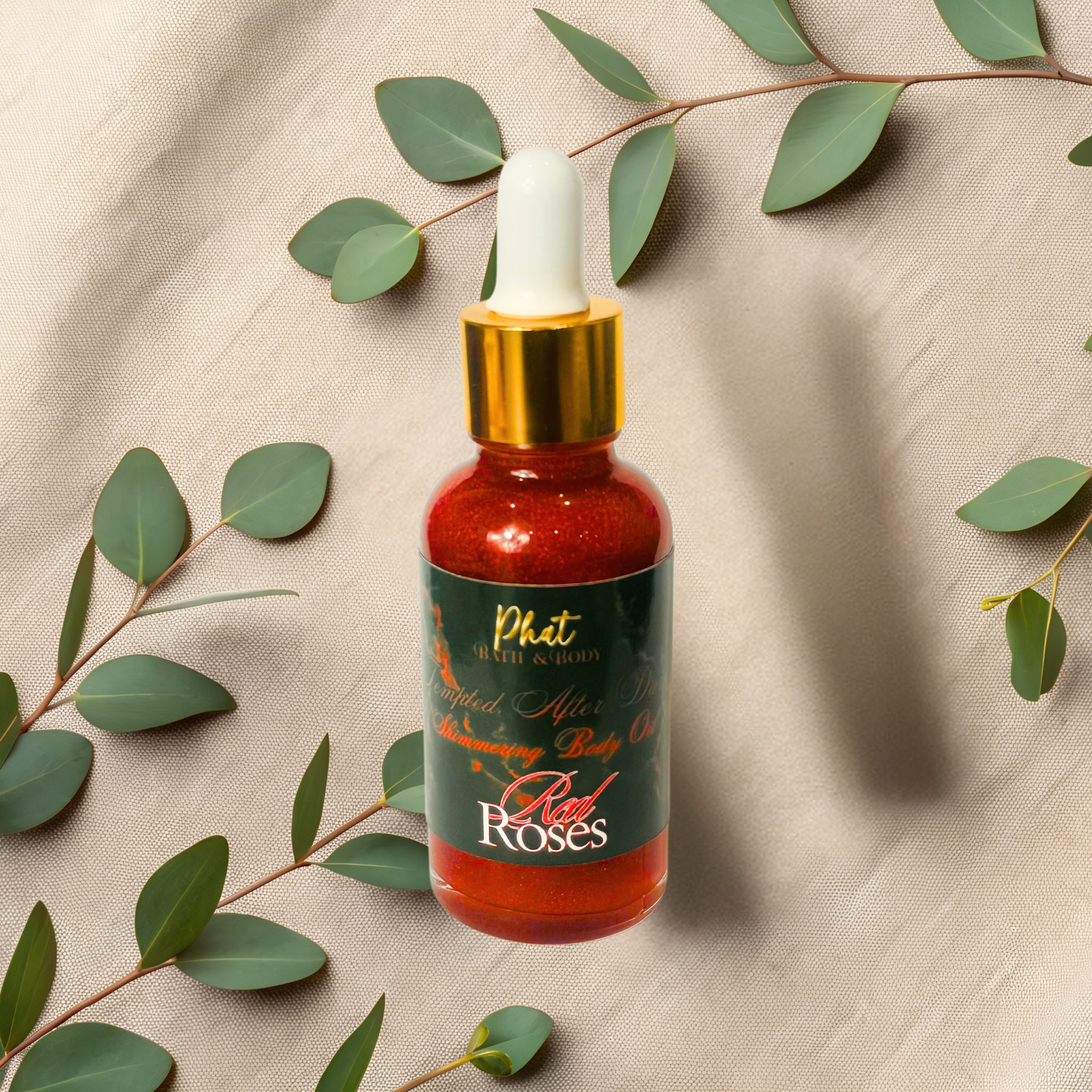 TEMPTED | After Dark Red Shimmer Body Oil | 1 oz