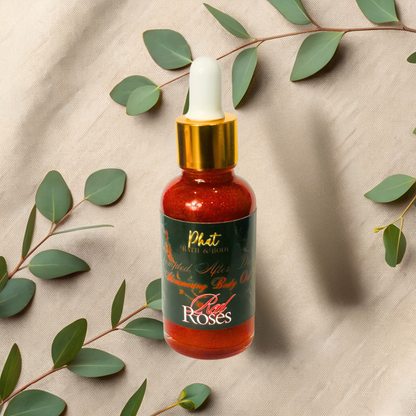 TEMPTED | After Dark Red Shimmer Body Oil | 1 oz
