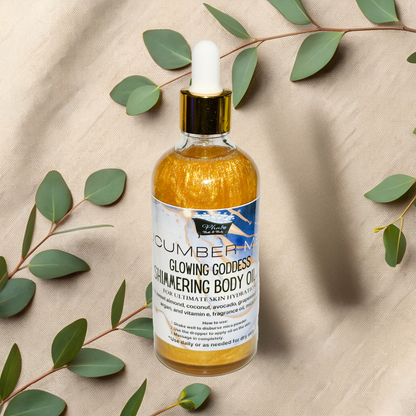 Cucumber Melon Glowing Goddess Natural Shimmer Body Oil Golden Glow | 3.2 oz