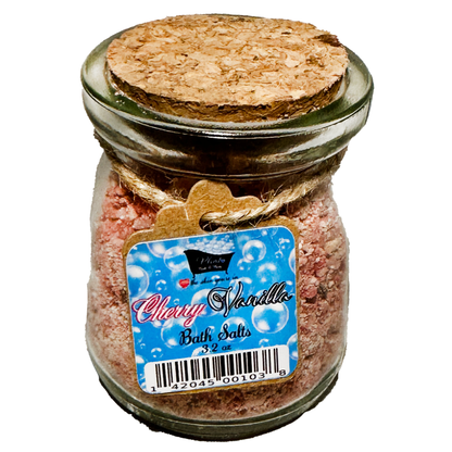 Cherry Vanilla Bath Salts Kaolin Avocado Sea Salt Bath Soak