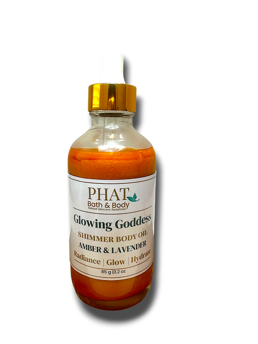 Amber & Lavender Glowing Goddess Shimmer Body Oil