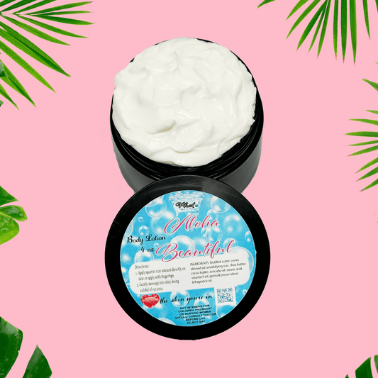 Aloha Beautiful Organic Moisturizing Body Lotion Shea Cocoa Butter Maui Mist