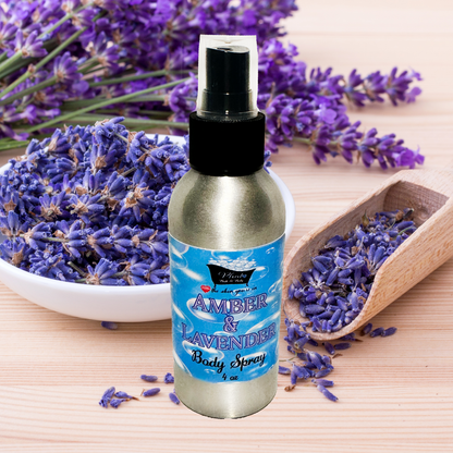 Amber and Lavender Fine Fragrance Mist Body Spray