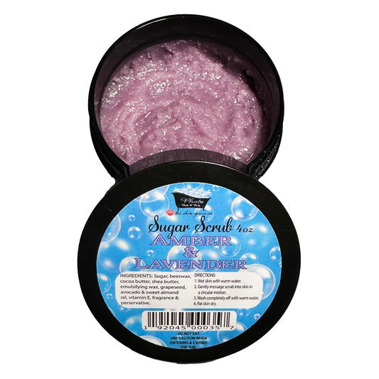 Amber and Lavender Whipped Shea Sugar Scrub