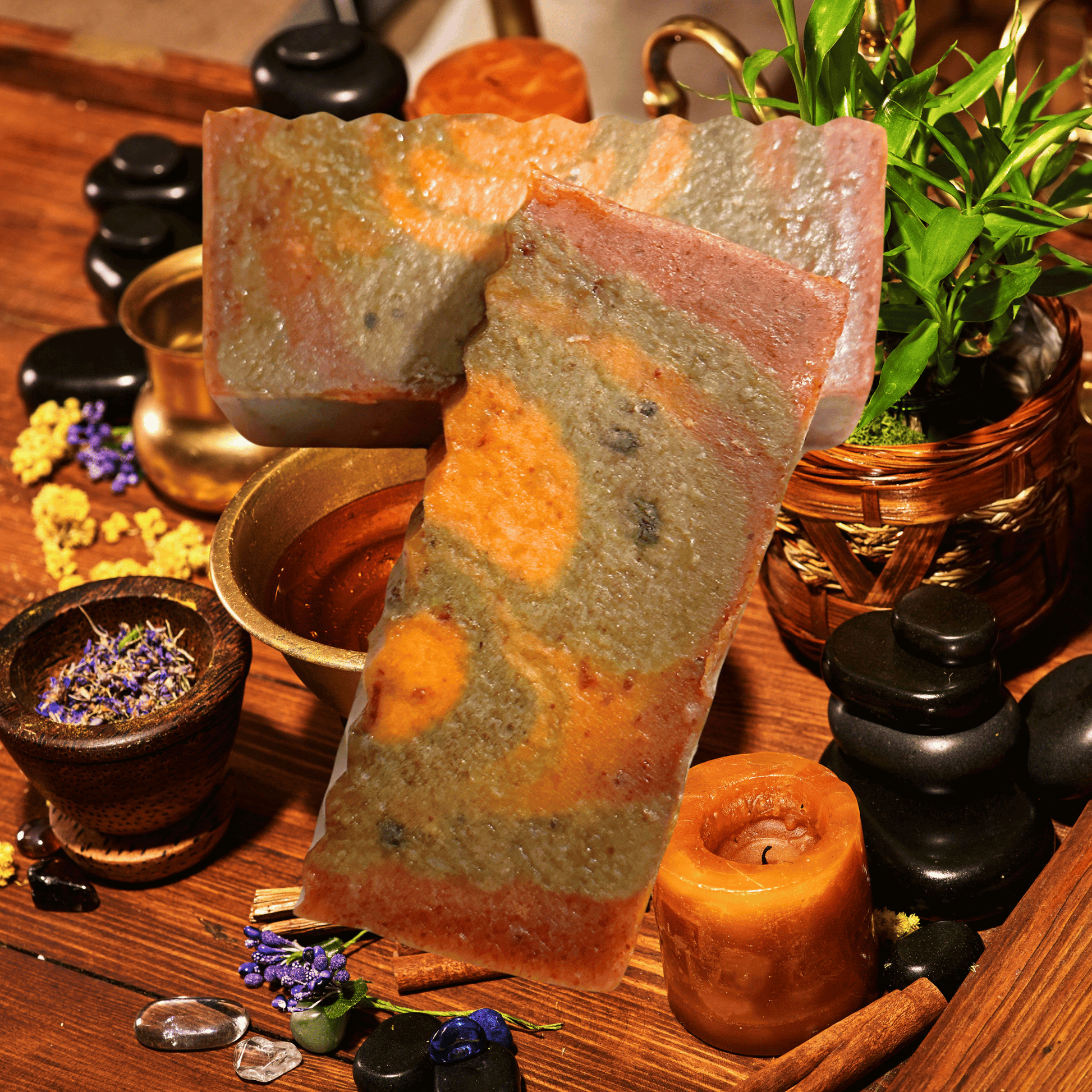 Ayurveda Handmade Natural Bar Soap Shea Butter Tea Tree Sandalwood 