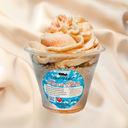  'Bath Parfait' label on a soft beige background