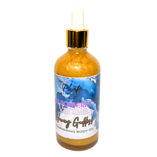 Blackberry Vanilla Glowing Goddess Natural Shimmer Body Oil