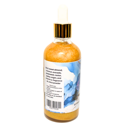 Blackberry Vanilla Glowing Goddess Natural Shimmer Body Oil