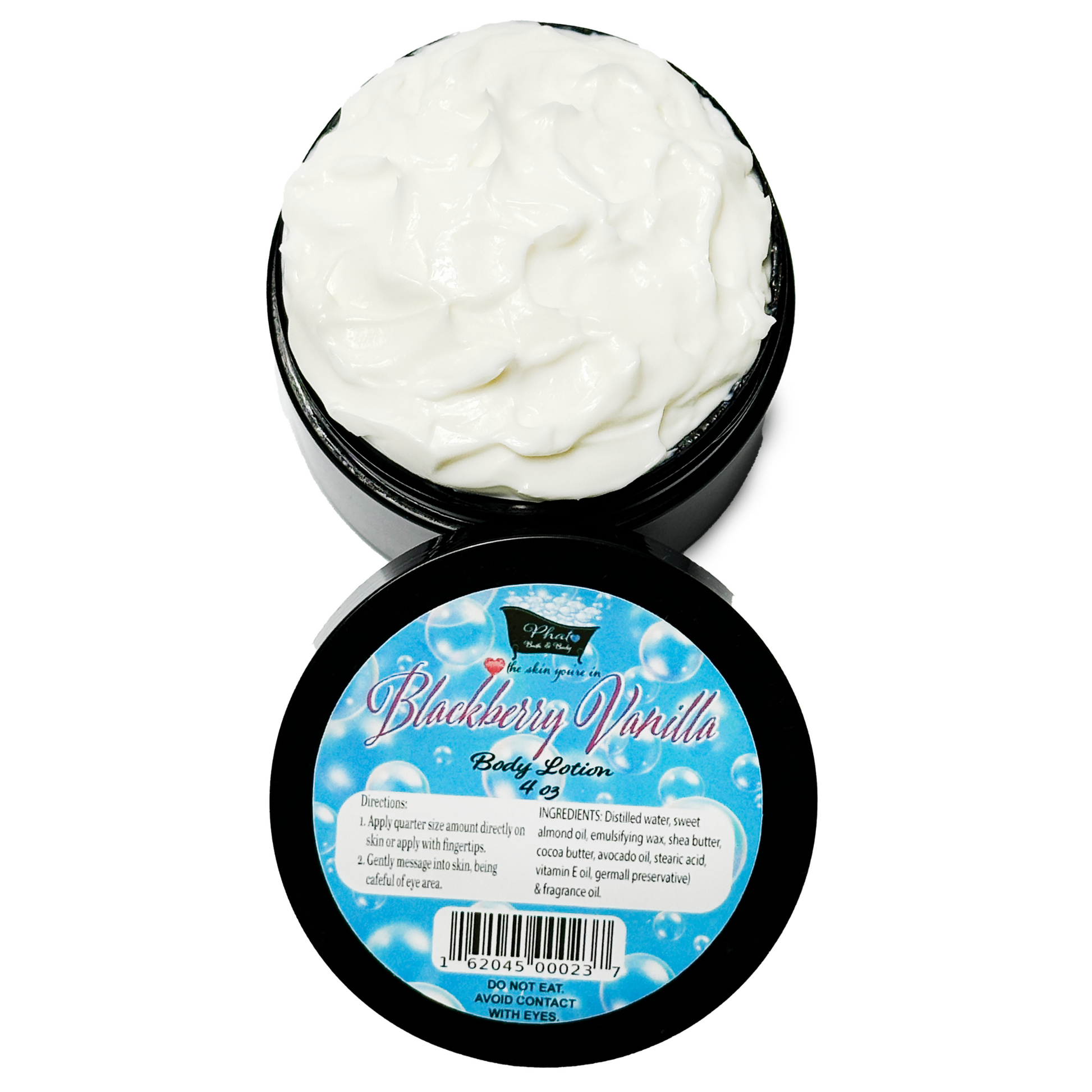 Blackberry Vanilla Organic Moisturizing Body Lotion Shea Cocoa Butter