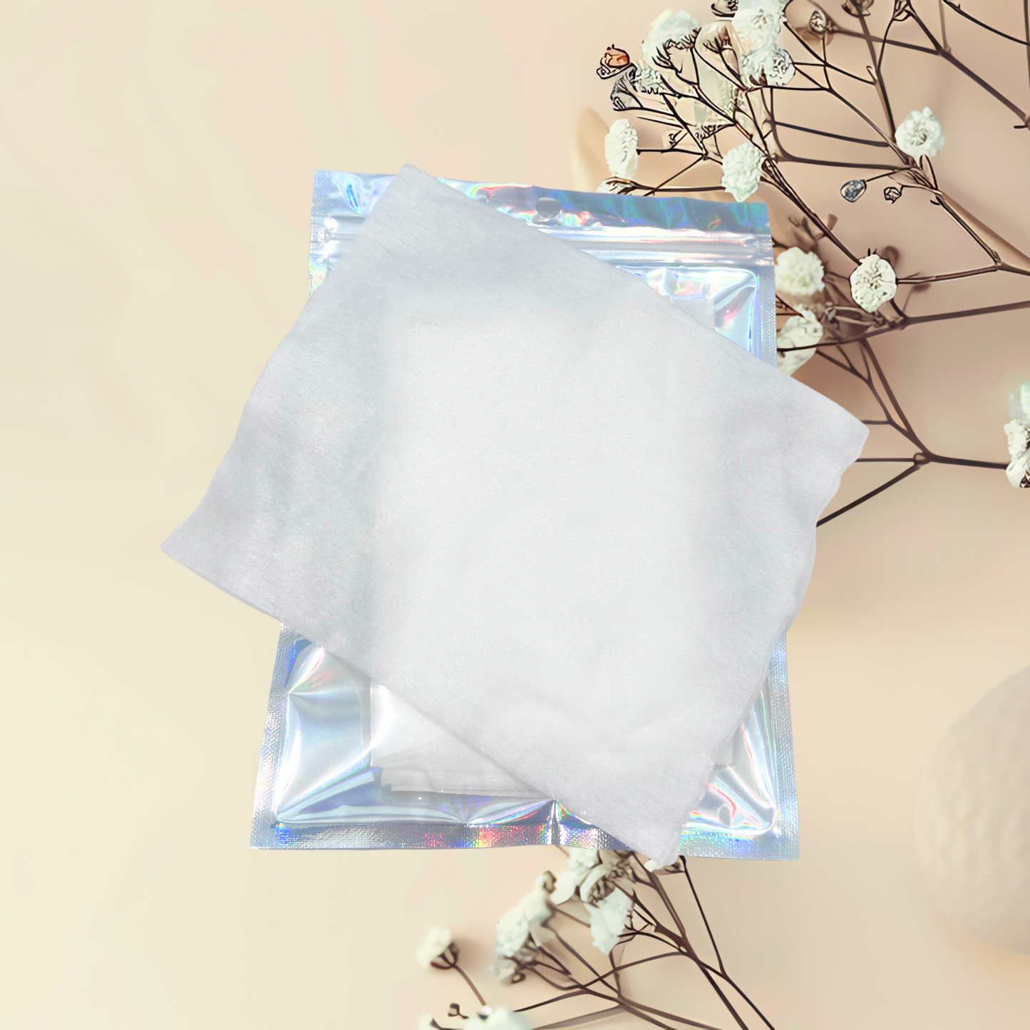 Cashmere Glow Disposable Facial Cloths with Rosehip Oil, Makeup Remover, 10 Cloths