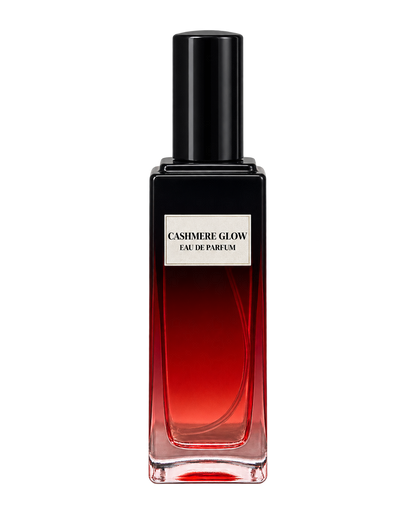Cashmere Glow women’s Eau de Parfum bottle with front label on a transparent background.