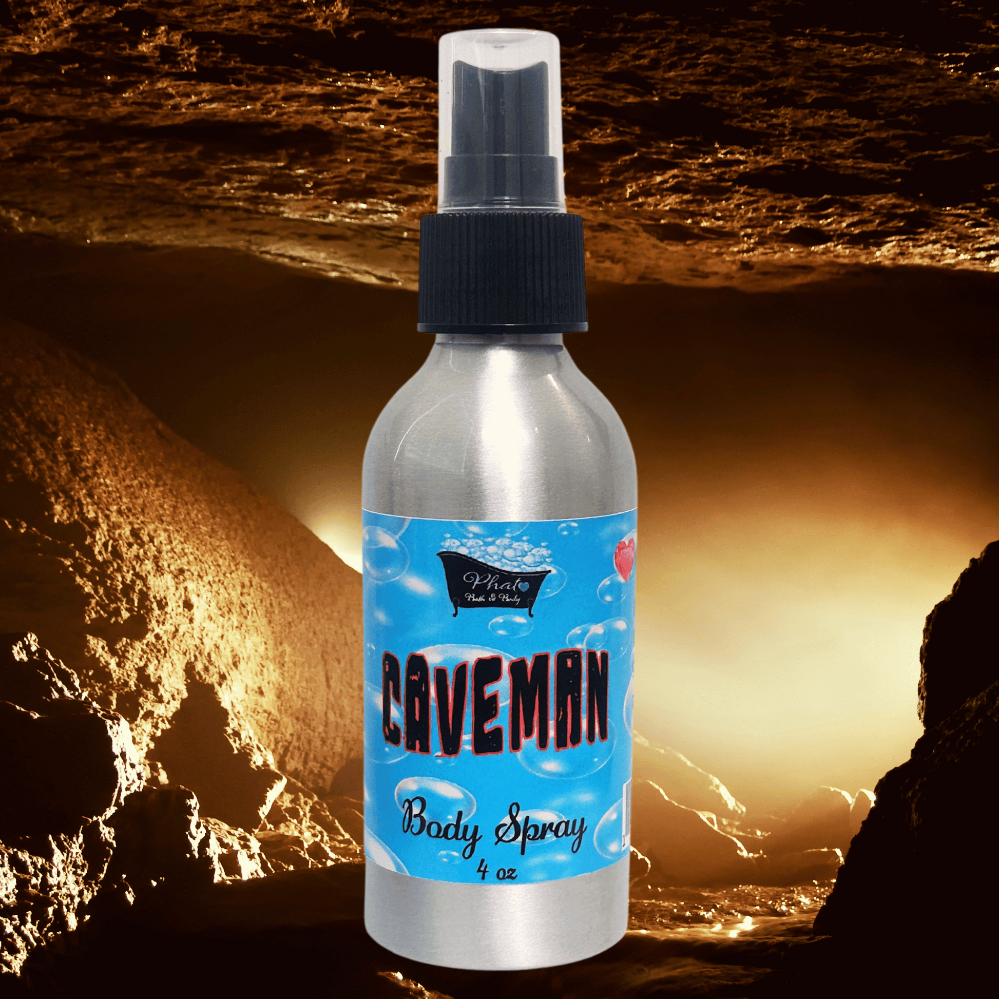 Caveman Fine Fragrance Mist Body Splash Spray for Men Man Cave Type