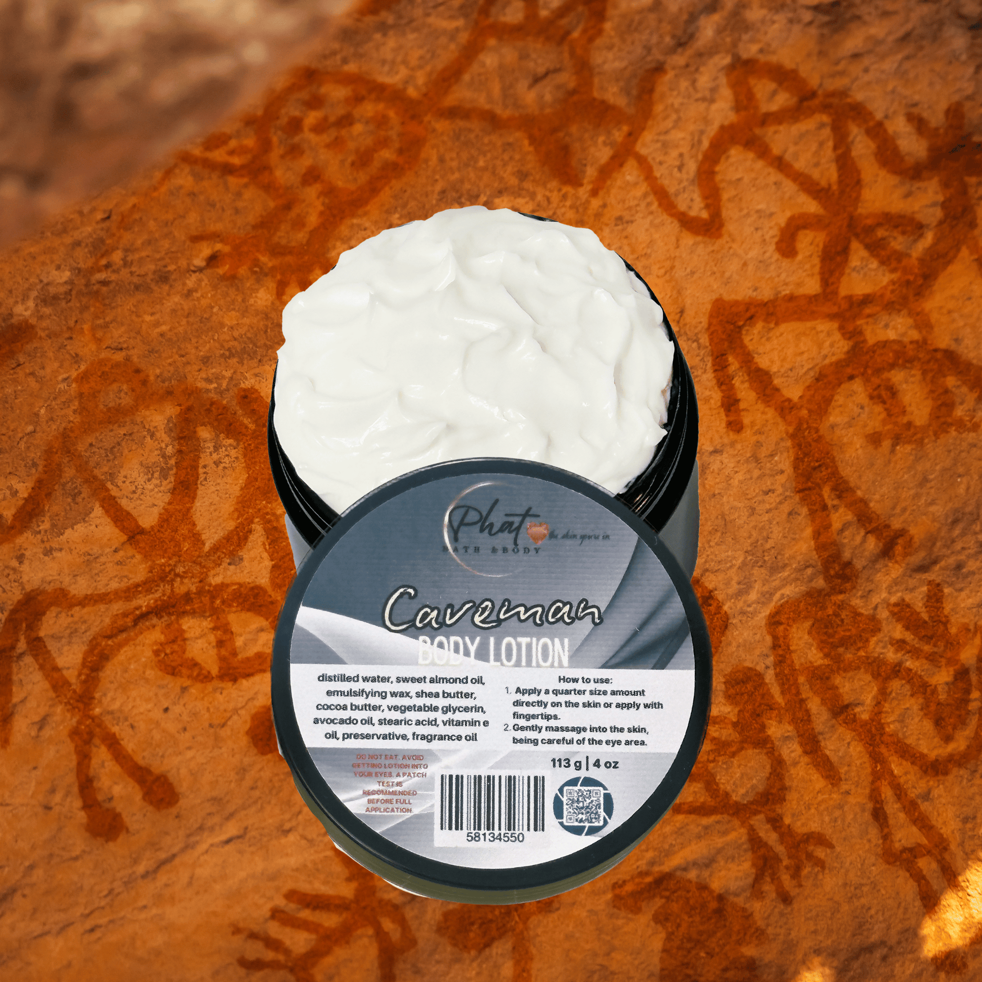 Caveman Moisturizing Body Lotion for Men Man Cave Type