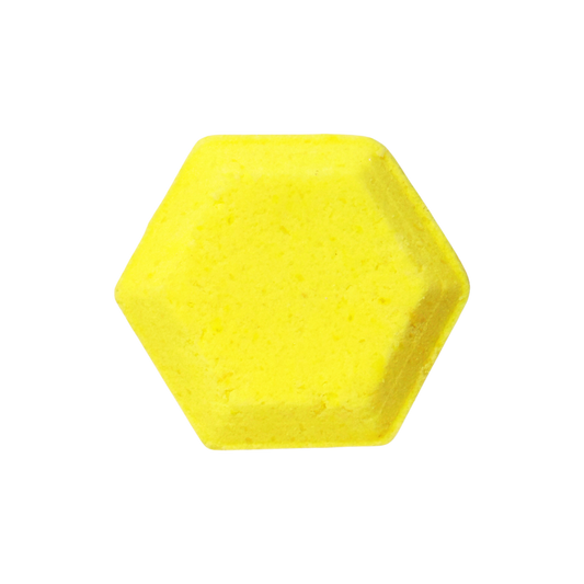 Hexagonal yellow steamer on a white background