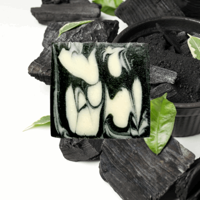 Charcoal and Kaolin Clay Handmade Soap Shea Cocoa Mango Butter Olive Oil Soap