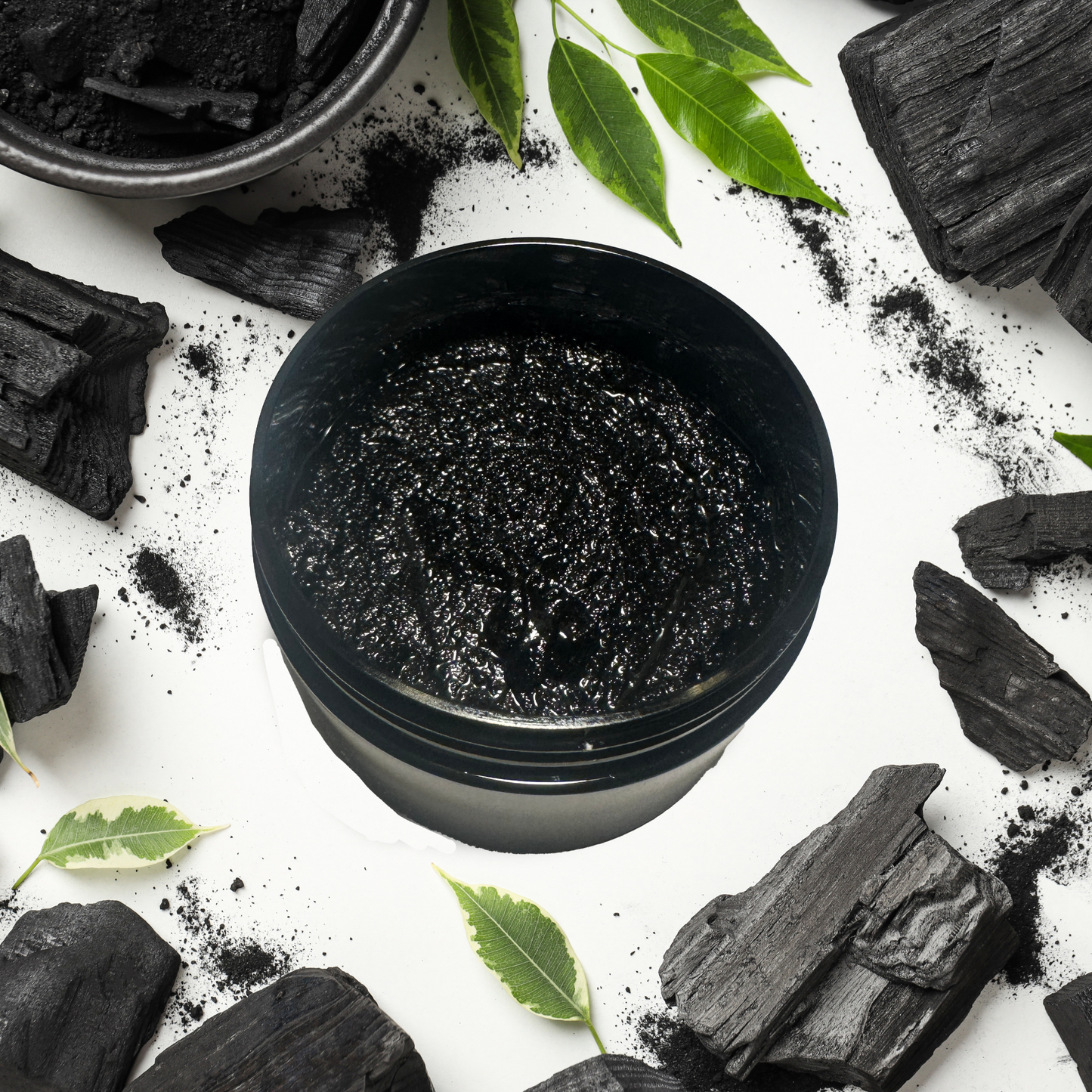 Charcoal Natural Whipped Shea Sugar Scrub