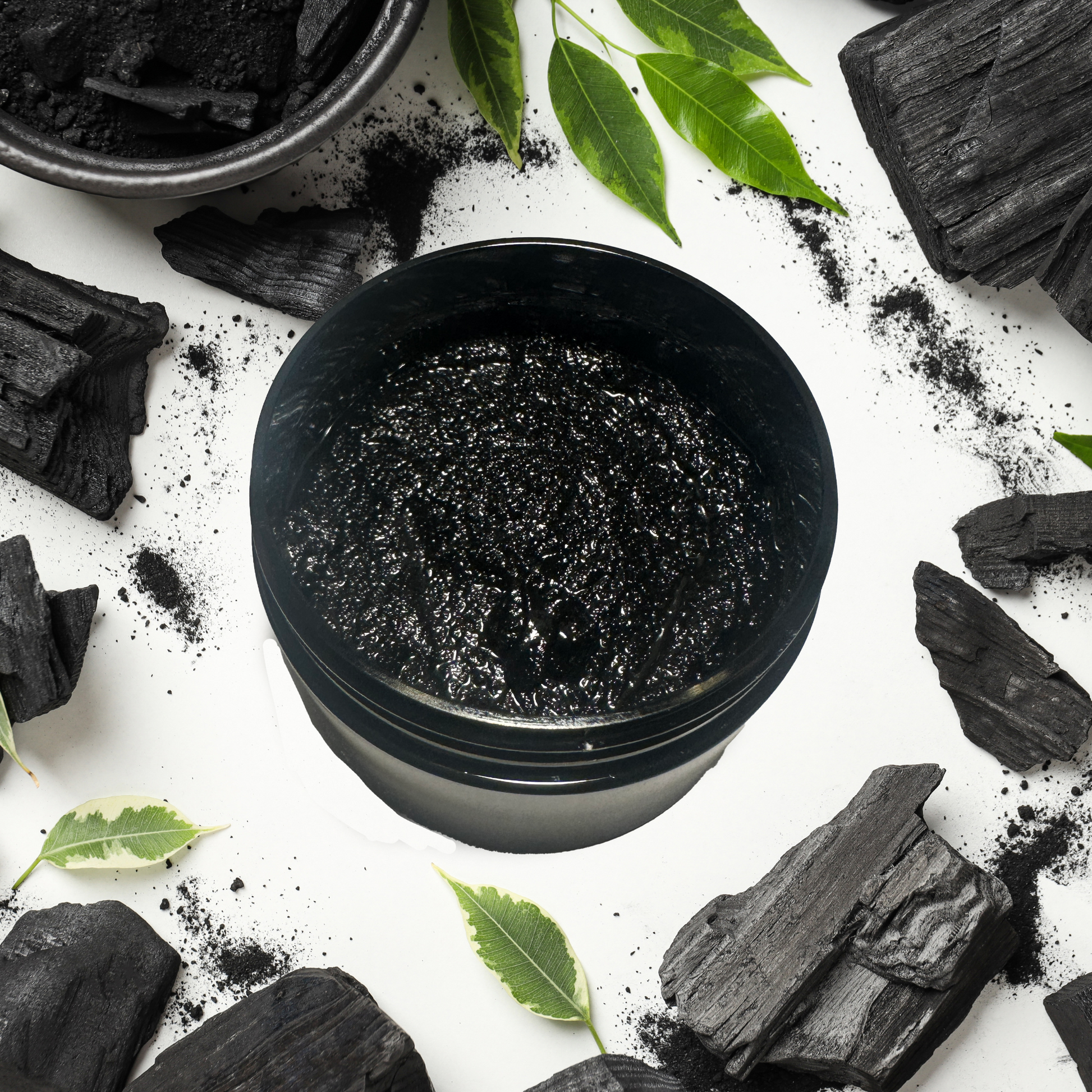 Charcoal Natural Whipped Shea Sugar Scrub