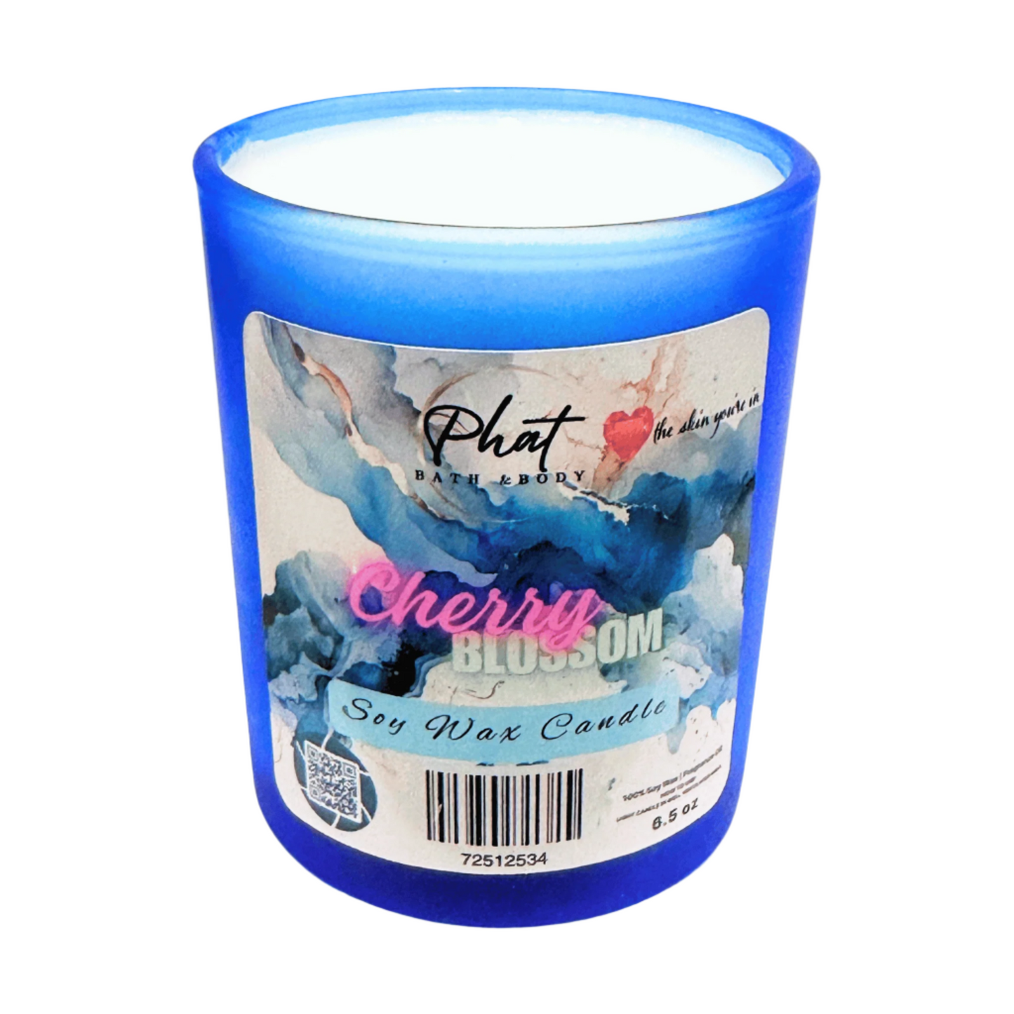 Cherry Blossom Natural Soy Wax Candle 6.5 oz Japanese Cherry Blossom Type