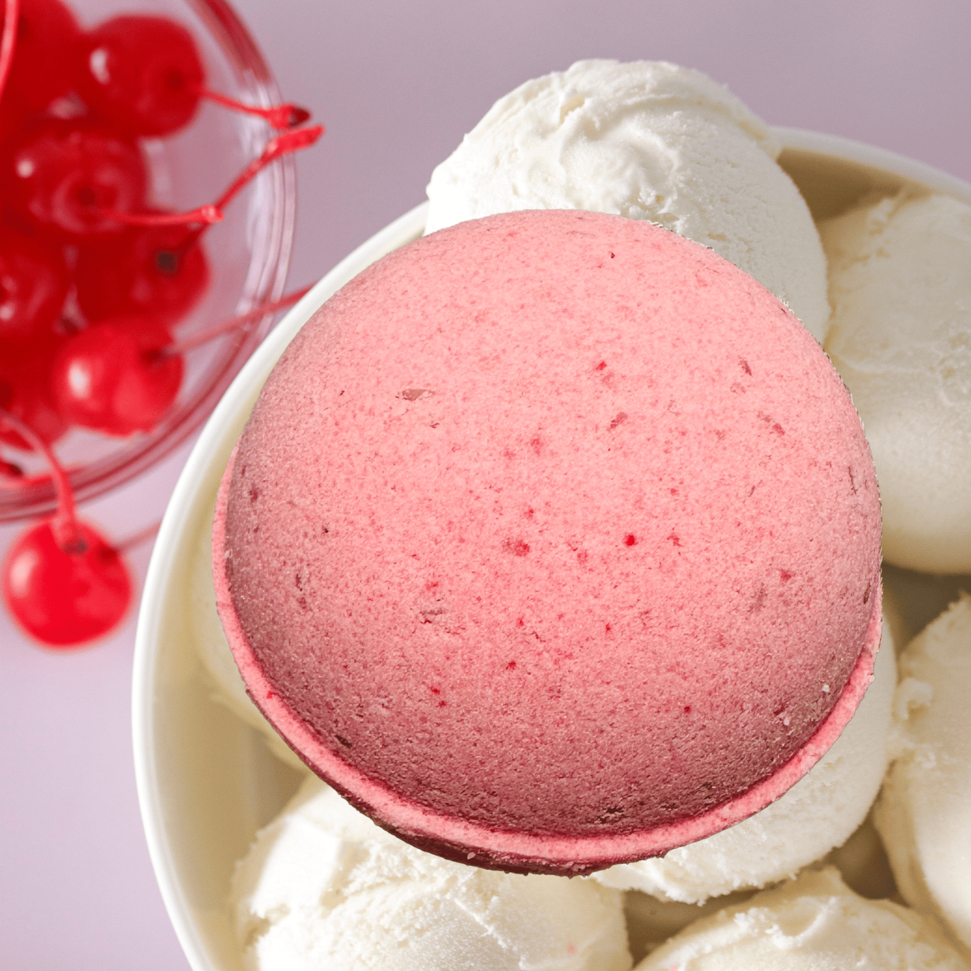 Cherry Vanilla Oatmeal Skin Nourishing Bath Bombs