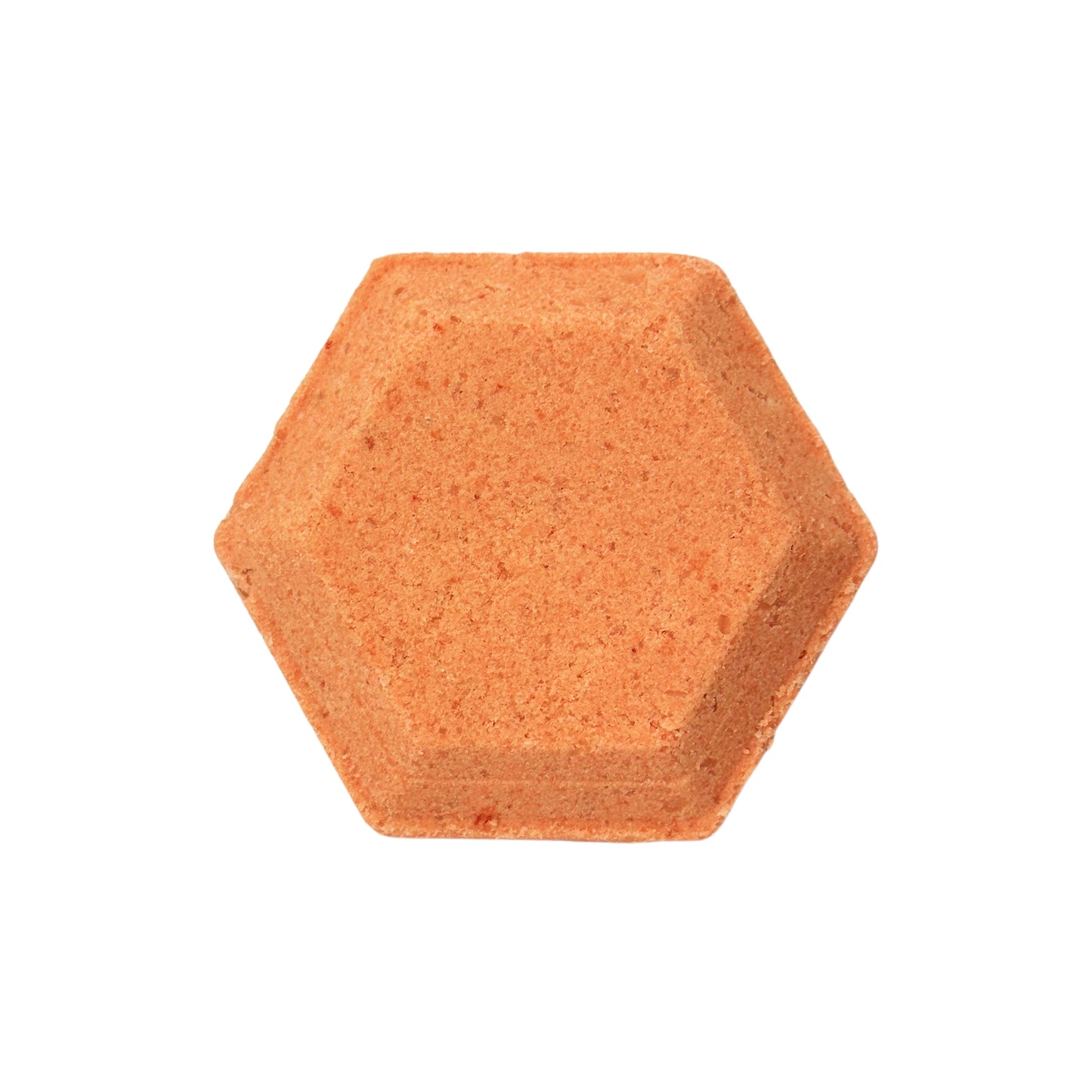 Hexagonal orange steamer on a white background