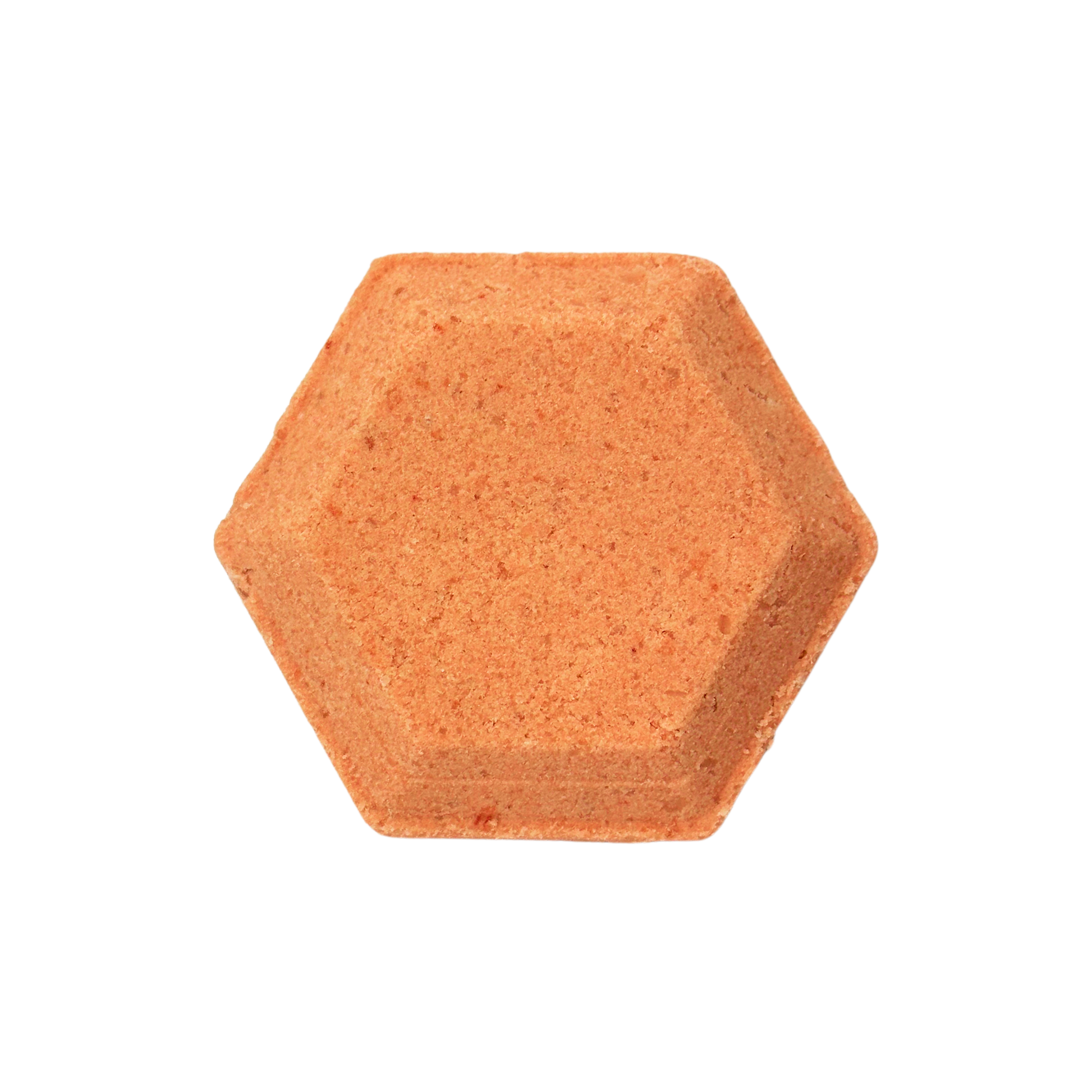 Hexagonal orange steamer on a white background