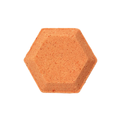 Hexagonal orange steamer on a white background