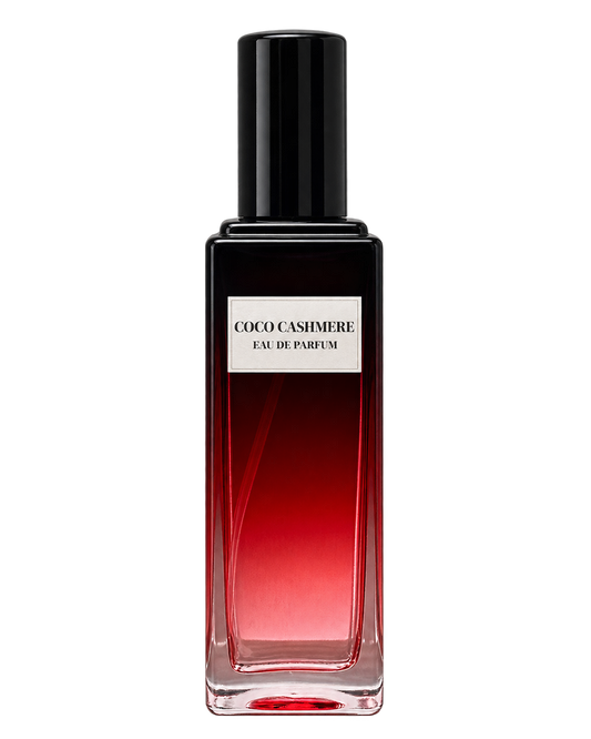 Coco Cashmere unisex Eau de Parfum bottle with front label on a transparent background.