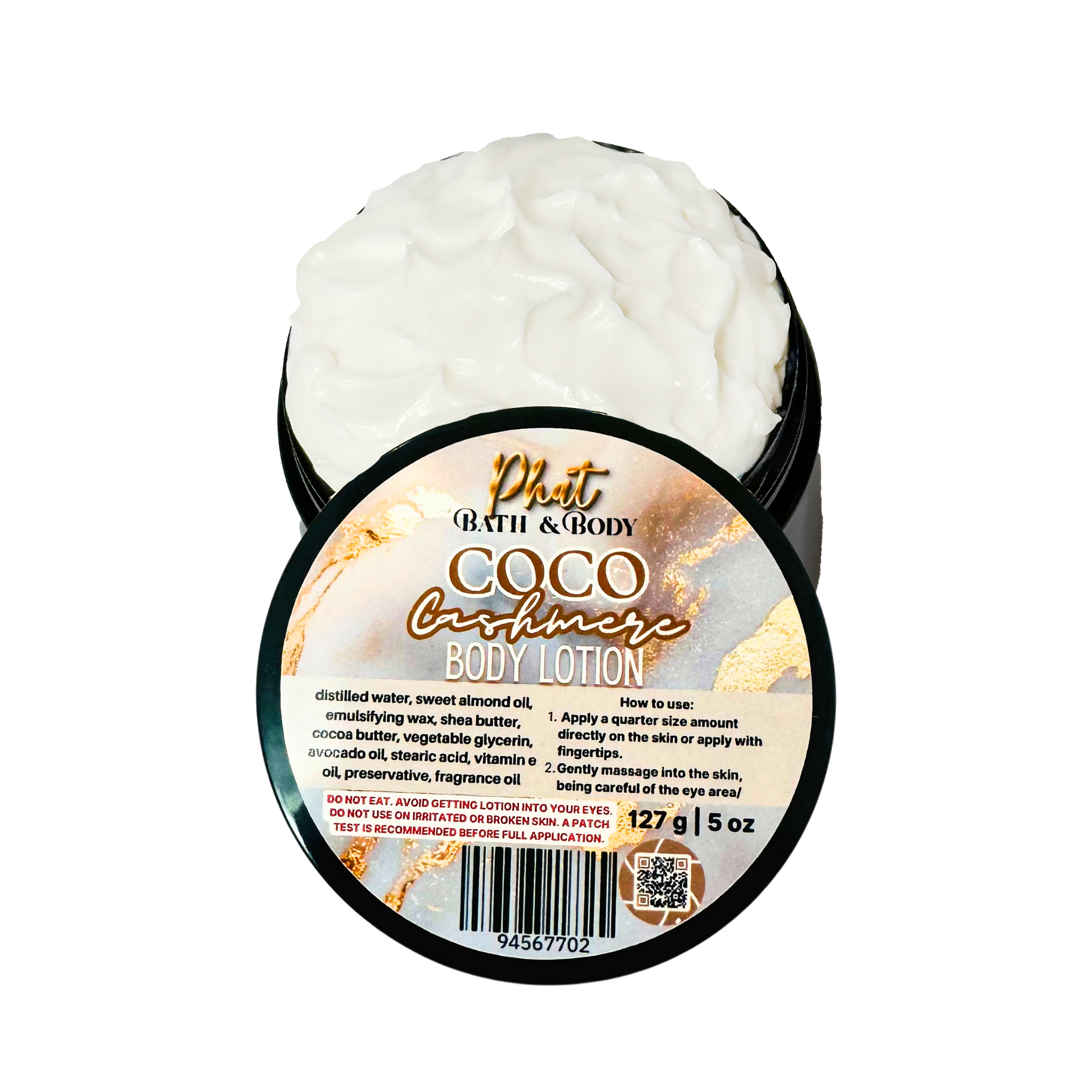 Coco Cashmere Organic Moisturizing Body Lotion Cocoa Butter Cashmere Type | 5 oz