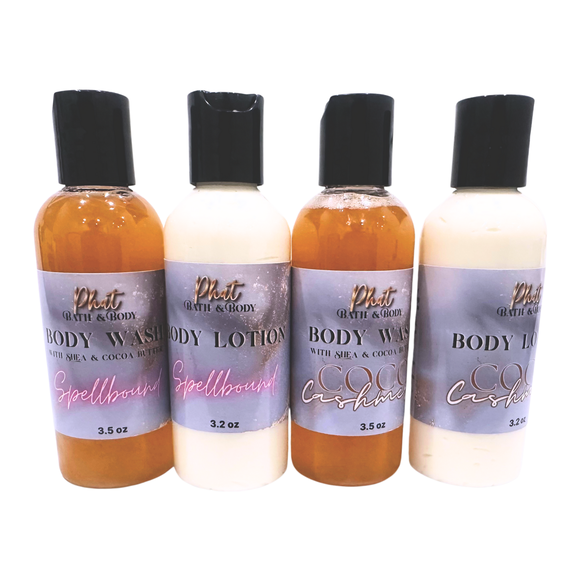 Coco Cashmere & Spellbound Travel Gift Set with Body Lotion & Body Wash