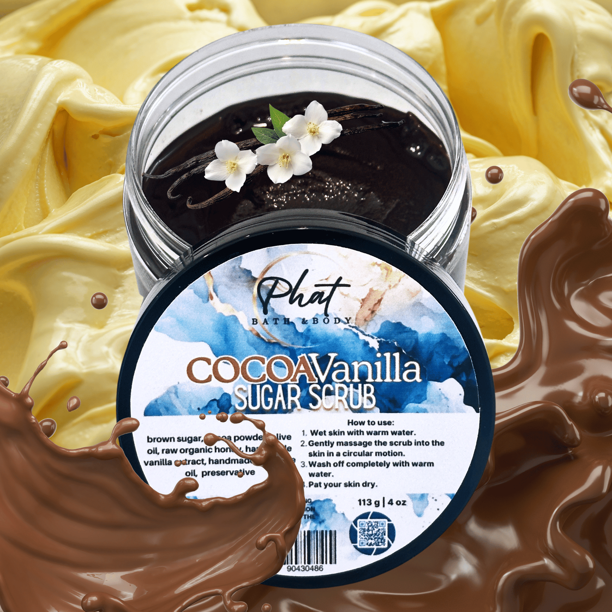 Cocoa Vanilla Golden Glow Exfoliating Sugar Scrub