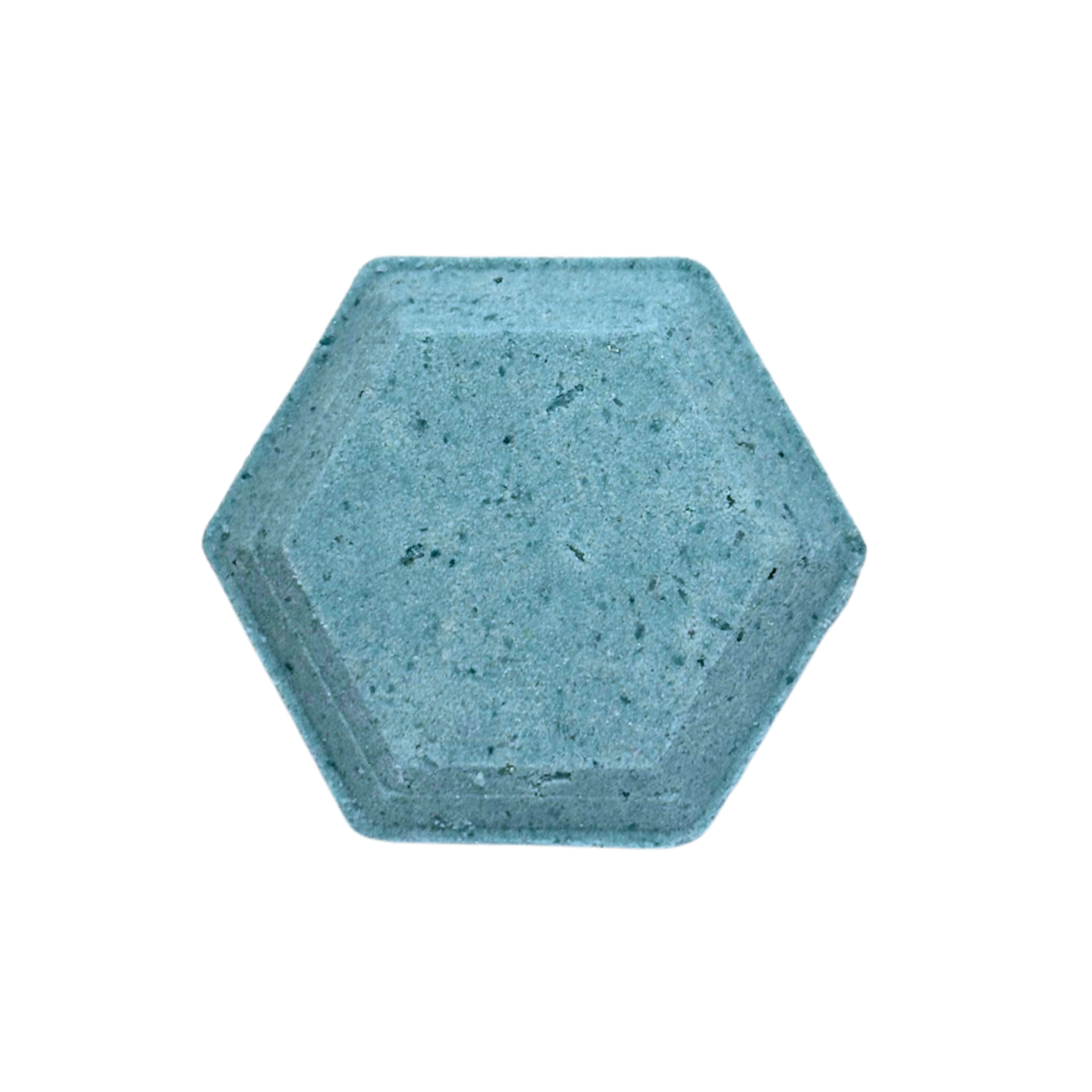 Hexagonal blue steamer on a white background