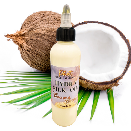 Coconut Cream | Hydra Silk Oil | Hydrate | Smooth | Restore | 4 oz